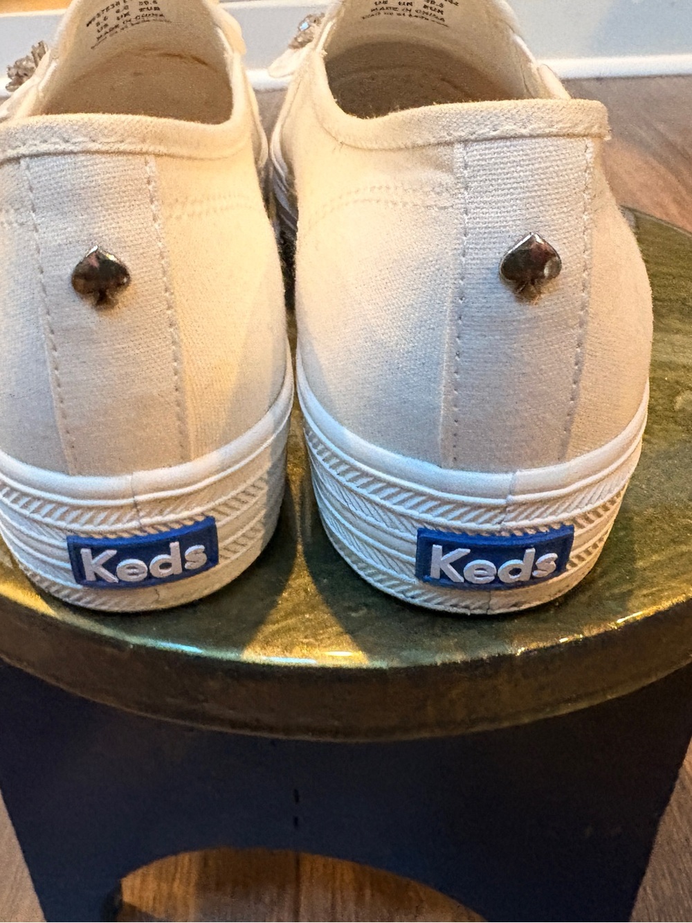 Kate Spade Women's Embellished Slip-On Sneakers - White - Picture 4 of 6